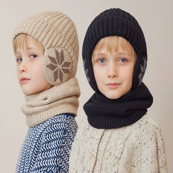 Children Unisex Basic Minimalist Solid Color Wool Cap