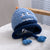 Children Unisex Cartoon Style Cute Bear Embroidery Wool Cap