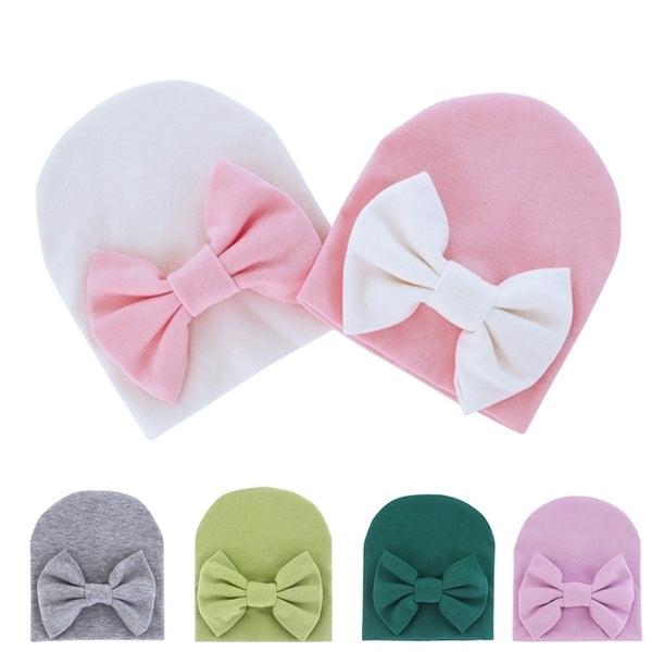 Children Unisex Cute Bow Knot Baby Hat