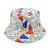 Children Unisex Cute Dinosaur  Watermelon Bucket Hat