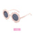 Children Unisex Cute Flower Pc Round Frame Sunglasses