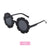 Children Unisex Cute Flower Pc Round Frame Sunglasses