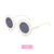 Children Unisex Cute Flower Pc Round Frame Sunglasses