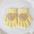 Children Unisex Cute Heart Shape Imitation Cashmere Gloves 2 Piece Set