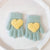 Children Unisex Cute Heart Shape Imitation Cashmere Gloves 2 Piece Set