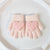 Children Unisex Cute Heart Shape Imitation Cashmere Gloves 2 Piece Set