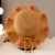 Children Unisex Cute Sweet Flower Flowers Ruffles Straw Hat