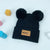 Children Unisex Cute Sweet Solid Color Pom Poms Wool Cap