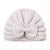 Children Unisex Fashion Solid Color Bow Knot Knitted Wool Cap