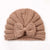 Children Unisex Fashion Solid Color Bow Knot Knitted Wool Cap