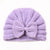 Children Unisex Fashion Solid Color Bow Knot Knitted Wool Cap