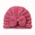 Children Unisex Fashion Solid Color Bow Knot Knitted Wool Cap