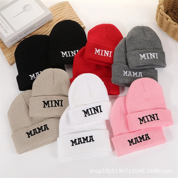 Children Unisex Women's Minimalist Classic Style Letter Solid Color Eaveless Wool Cap