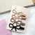 Children's Brown Style Simple Metal Fringe Clip Broken Hair Side Clip Duckbill Clip One-word Clip Hairpin Headwear Hairpin Women's Hairpin