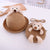 Children's Cute Little Bear Straw Hat Baby Sun Hat Wholesale