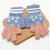 Children's Gloves Winter Warm Princess Girl Child Five Finger Warm Fleece-lined Toddler Cute Boys And Girls Baby Wool