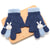 Children's Gloves Winter Warm Princess Girl Child Five Finger Warm Fleece-lined Toddler Cute Boys And Girls Baby Wool