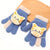 Children's Gloves Winter Warm Princess Girl Child Five Finger Warm Fleece-lined Toddler Cute Boys And Girls Baby Wool