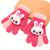 Children's Gloves Winter Warm Princess Girl Child Five Finger Warm Fleece-lined Toddler Cute Boys And Girls Baby Wool