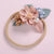 Children's Handmade Stitching Pearl Flower Baby Nylon Headband