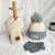 Children's Hat Scarf Autumn And Winter Baby Warm Fleece-lined Hat Gloves Three-piece Set Boys And Girls Knitted Hat Trendy