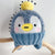 Children's Hat Scarf Two-piece Winter Hat Cute Cartoon Animal Baby Wool Hat Pullover Knitted Cross Scarf