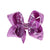 Children's Jewelry 5-inch Sequin Bow Hairpin Solid Color Girl Sequin Hairpin