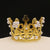 Children's Round Cake Crown Gift Baking Decoration Accessories Birthday Alloy Pearl Small Headdress Accessories Ornaments