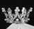 Children's Round Cake Crown Gift Baking Decoration Accessories Birthday Alloy Pearl Small Headdress Accessories Ornaments