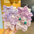 Children's Rubber Band Baby's Hair Rope Girls' Fabric Flower Bow No Harmful Hair Accessories Cute Hair Band Ponytail Headdress