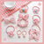 Children's Rubber Band Baby's Hair Rope Girls' Fabric Flower Bow No Harmful Hair Accessories Cute Hair Band Ponytail Headdress