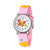 Children's Watch Cute Butterfly Pattern Quartz Watch Color Butterfly Plastic Band Student Watch