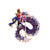 Chinoiserie Animal Dragon Alloy Inlay Rhinestones Pearl Adults Unisex Corsage Brooches Collar Pin