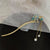 Chinoiserie Retro Bamboo Flower Butterfly Alloy Plating Inlay Rhinestones Pearl Hairpin