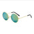 Chinoiserie Retro Geometric Ac Round Frame Full Frame Women's Sunglasses