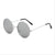 Chinoiserie Retro Geometric Ac Round Frame Full Frame Women's Sunglasses