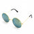 Chinoiserie Retro Geometric Ac Round Frame Full Frame Women's Sunglasses