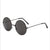 Chinoiserie Retro Geometric Ac Round Frame Full Frame Women's Sunglasses