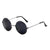 Chinoiserie Retro Geometric Ac Round Frame Full Frame Women's Sunglasses