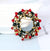 Christmas Bow Knot Bell Snowflake Alloy Plating Inlay Rhinestones Unisex Brooches 1 Piece