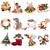 Christmas Brooch Crutches Elk Snowflake Snowman Christmas Tree Wreath Bell Boots Pin Corsage Hot Sale