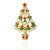 Christmas Brooch Crutches Elk Snowflake Snowman Christmas Tree Wreath Bell Boots Pin Corsage Hot Sale