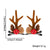 Christmas Cartoon Style Bell Snowman Antlers Plastic