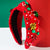 Christmas Christmas Classic Style Women's Geometric Alloy Inlay Rhinestones Pearl Hair Band