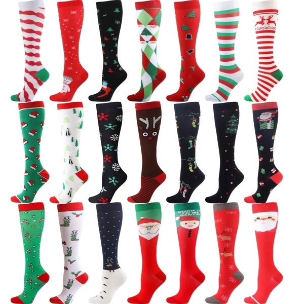 Christmas Christmas Unisex Cartoon Nylon Crew Socks A Pair