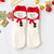 Christmas Christmas Women's Cartoon Polyester Coral Fleece Crew Socks A Pair