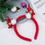 Christmas Cute Sweet Women's Bow Knot Antlers Plush Hair Clip Hair Band