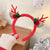 Christmas Cute Sweet Women's Bow Knot Antlers Plush Hair Clip Hair Band