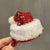 Christmas Cute Women's Christmas Hat Alloy Hair Clip