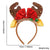 Christmas Cute Women's Christmas Hat Christmas Tree Antlers Plastic Sequins Hair Band